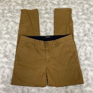 Scotch Soda Mott Mens Chino Pants FITS 32x31 Brown Trousers